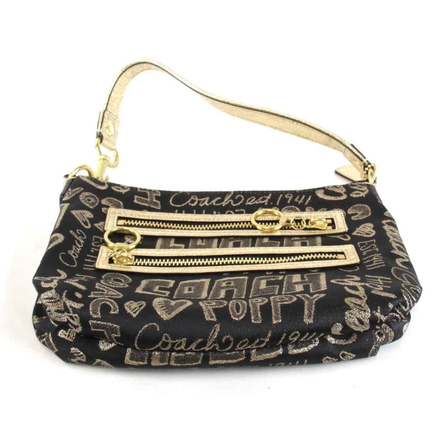 Coach Black Canvas Shoulder Bag