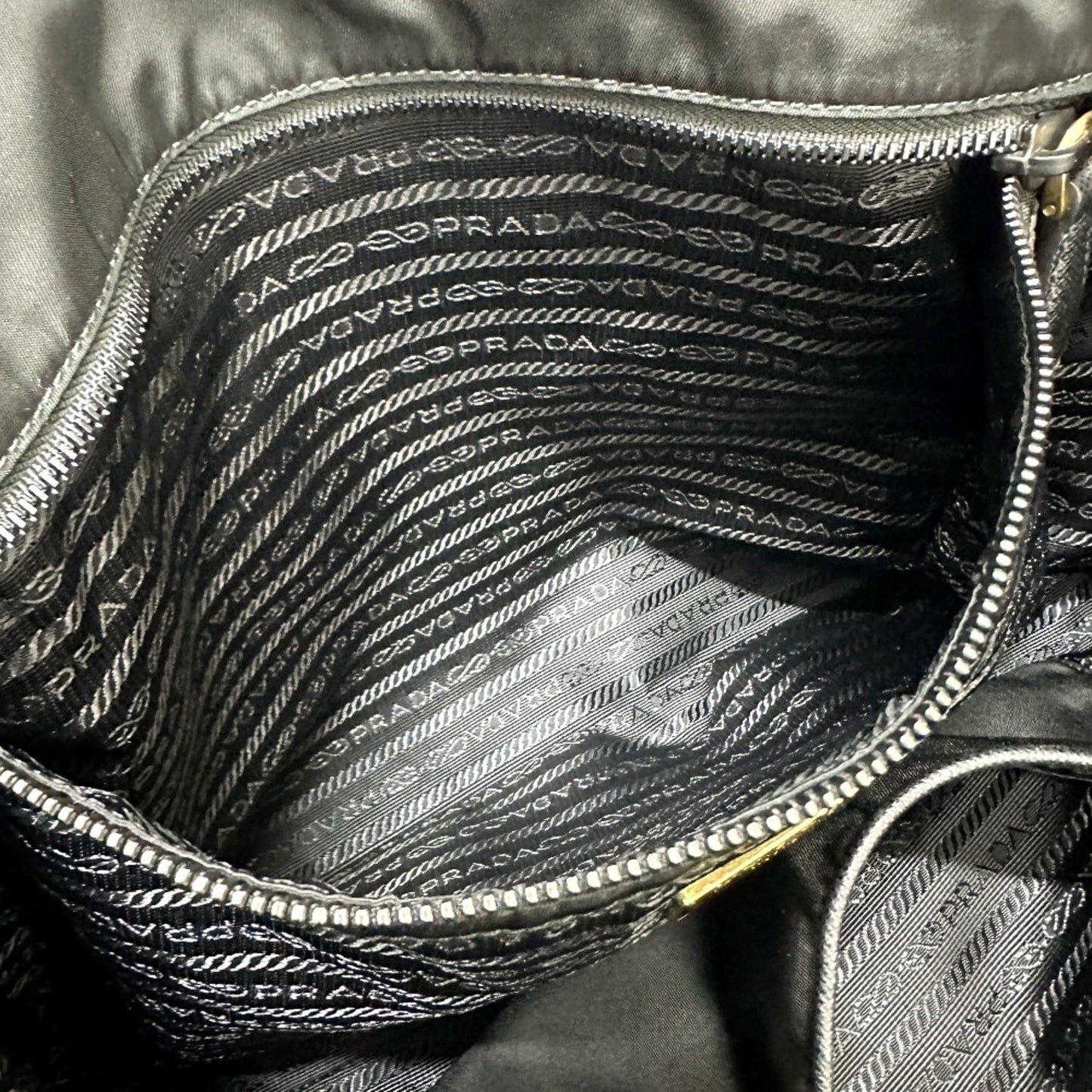 Prada Black Cloth Tote Bag
