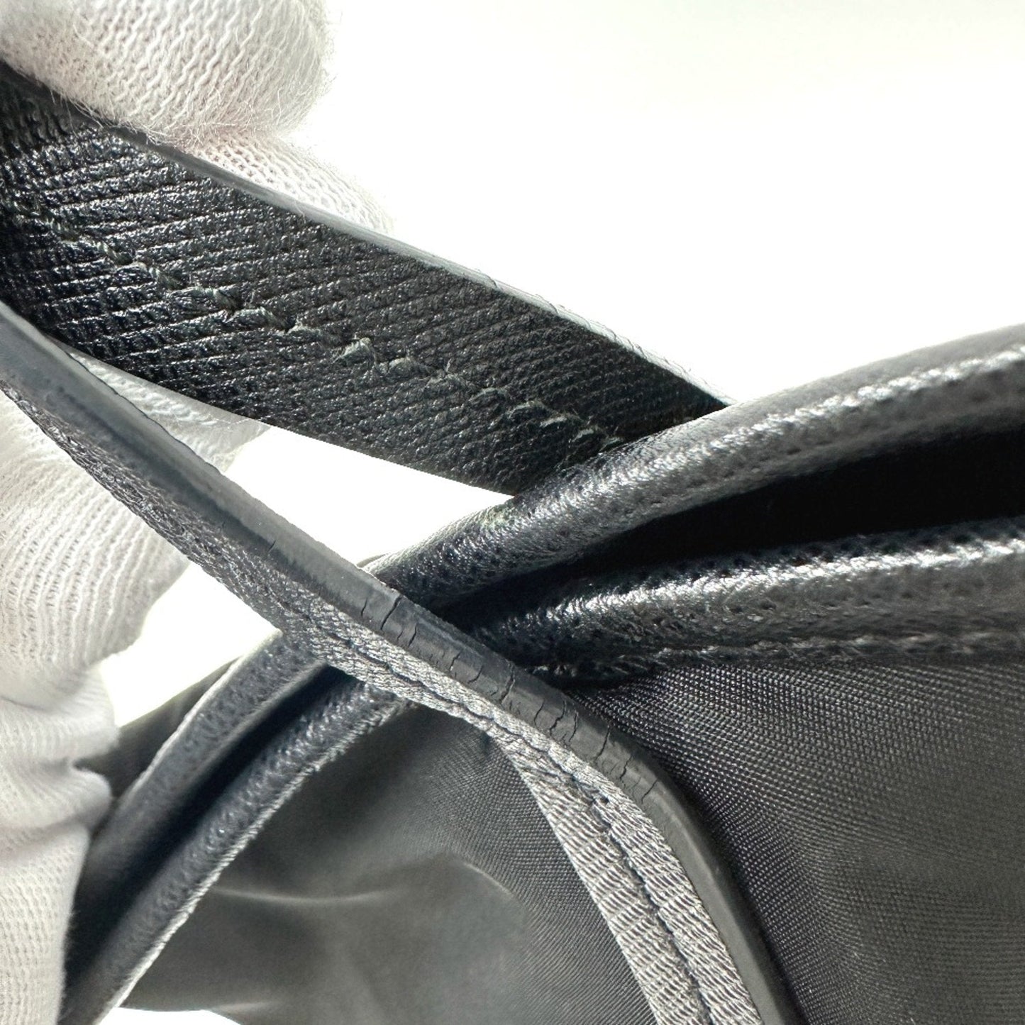Prada Black Cloth Tote Bag