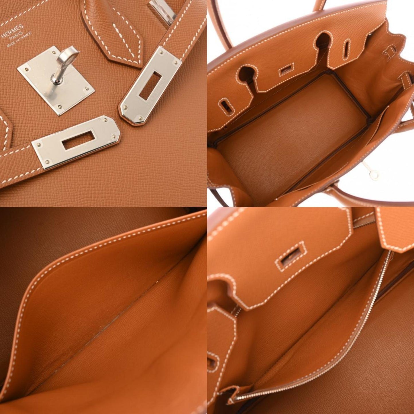 Hermes Birkin Gold Epsom Leather Handbag