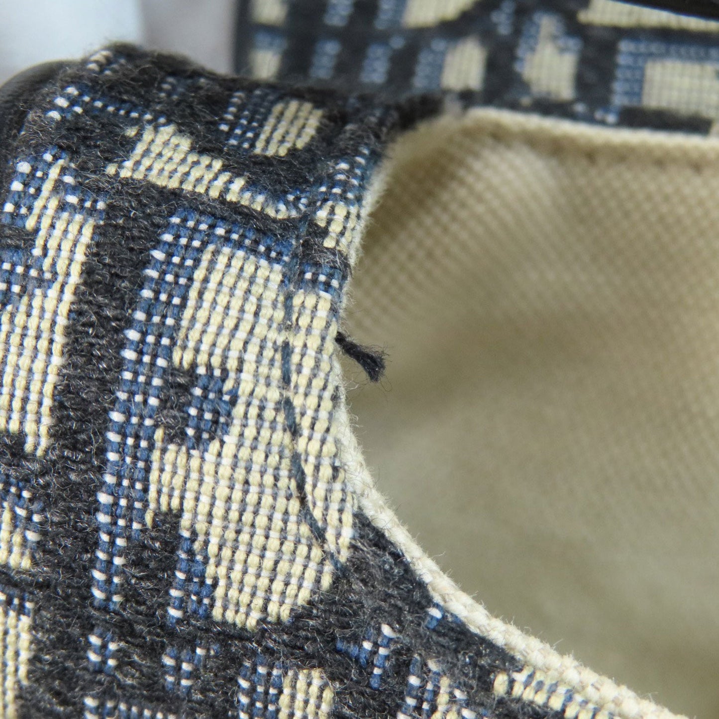 Christian Dior Navy Canvas Handbag