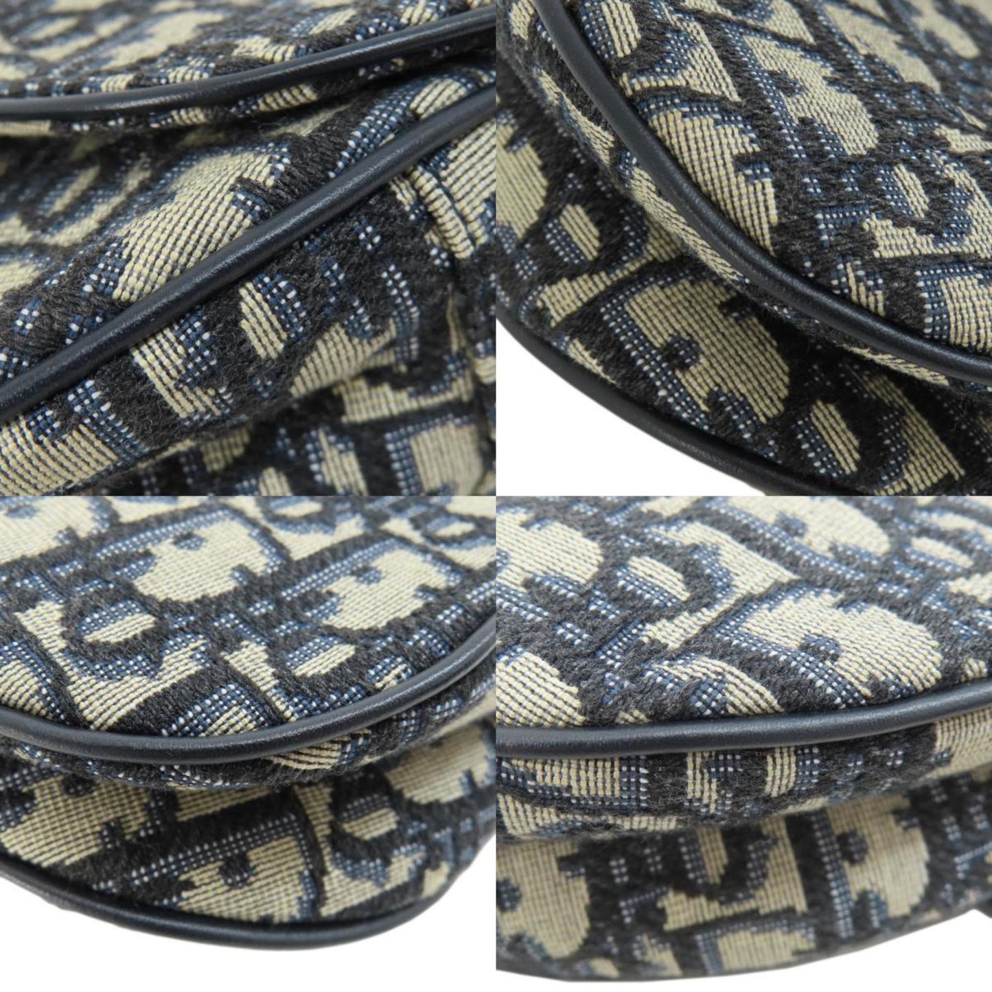 Christian Dior Navy Canvas Handbag