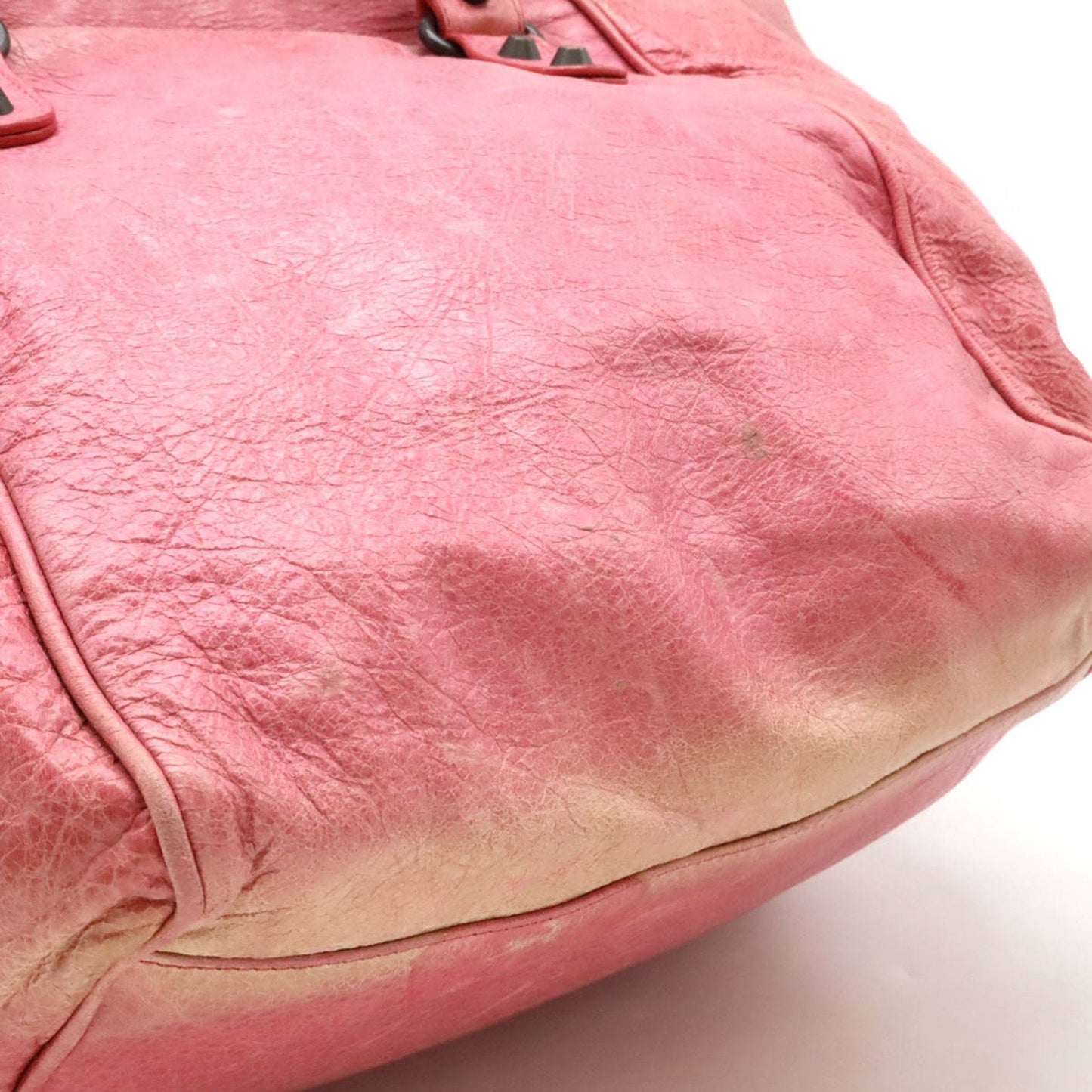 Balenciaga Pink Leather Handbag Tote Bag