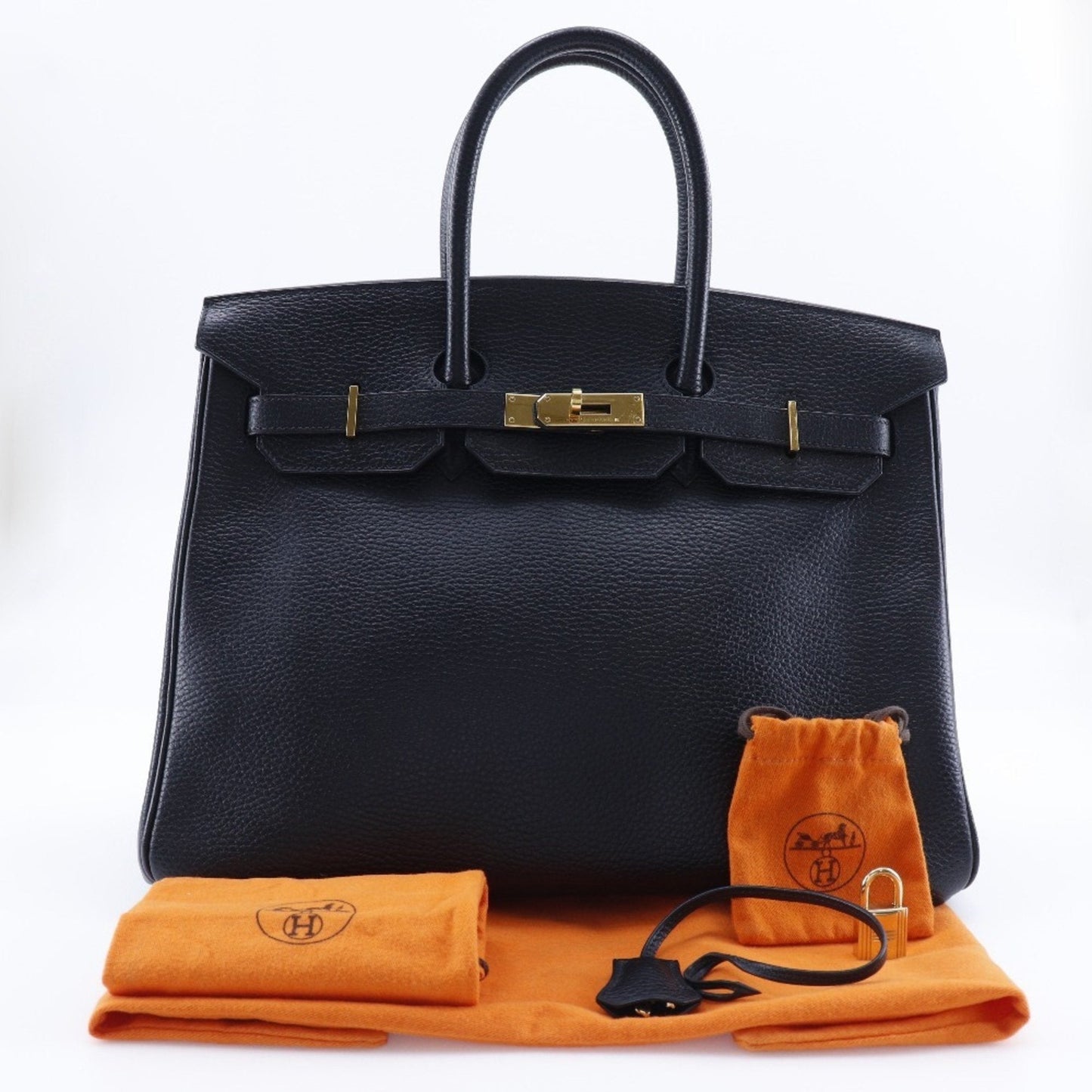 Hermes Black Ardennes Leather Handbag