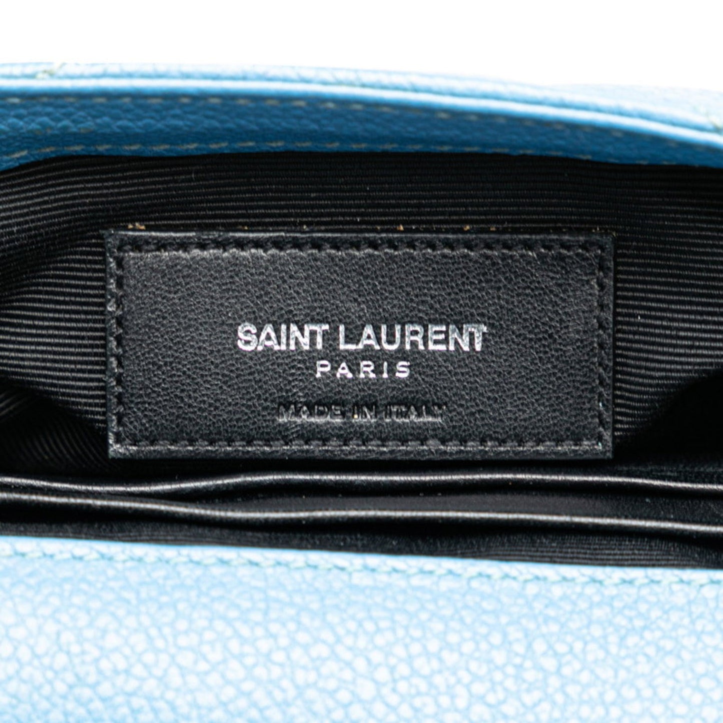 Saint Laurent Blue Leather Shoulder Bag
