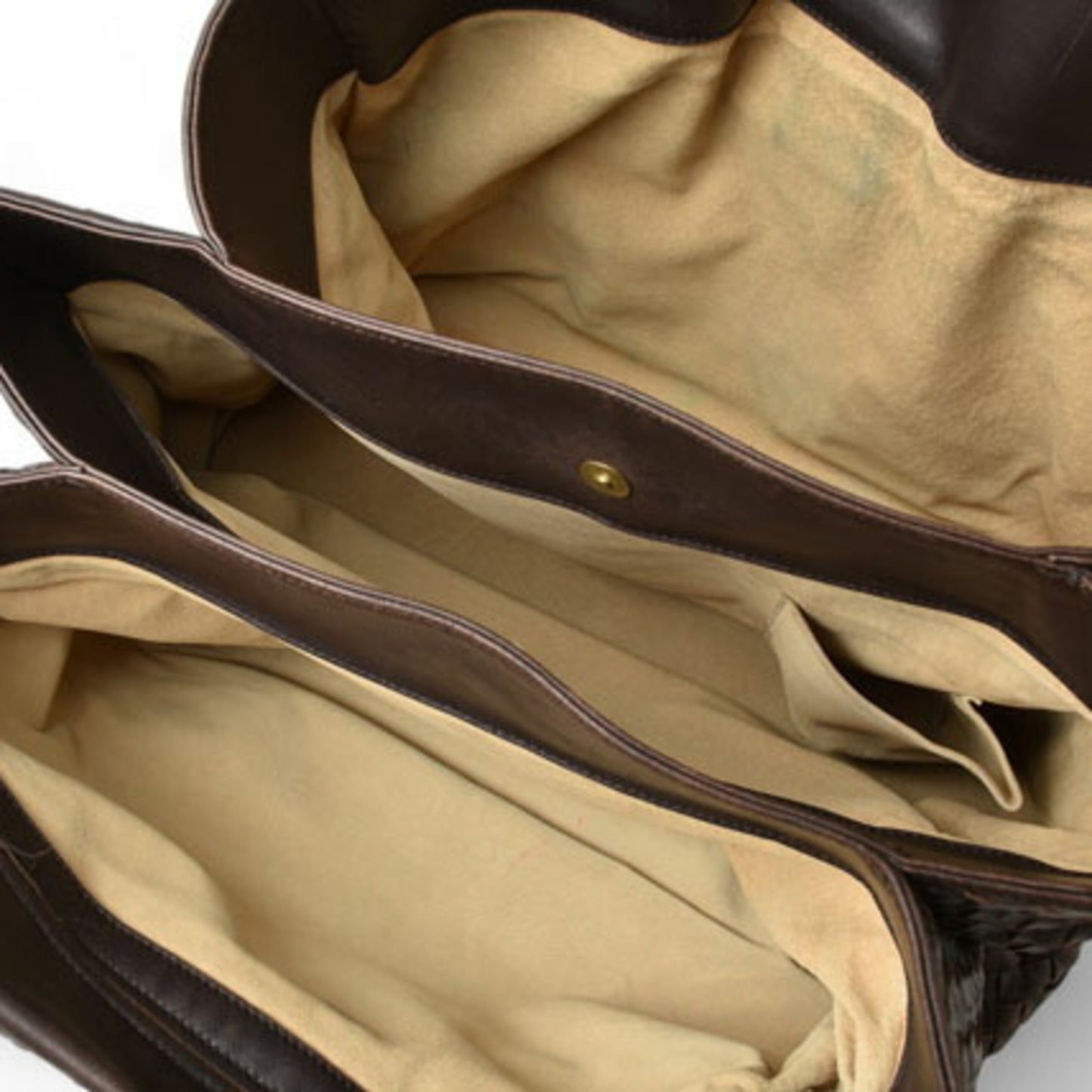 Bottega Veneta Dark Brown Intrecciato Tote Bag