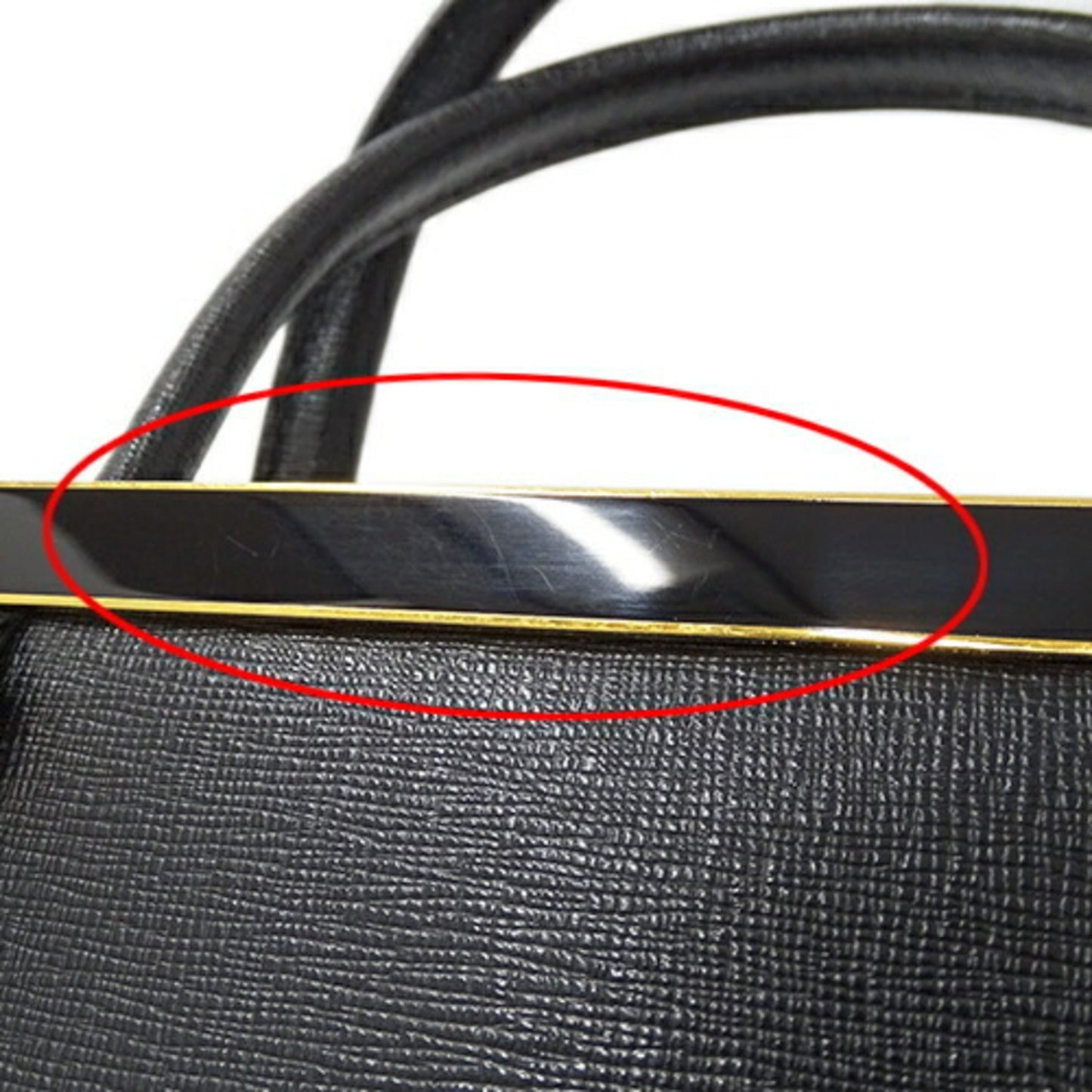 Fendi 2Jours Black Leather Handbag Shoulder Bag