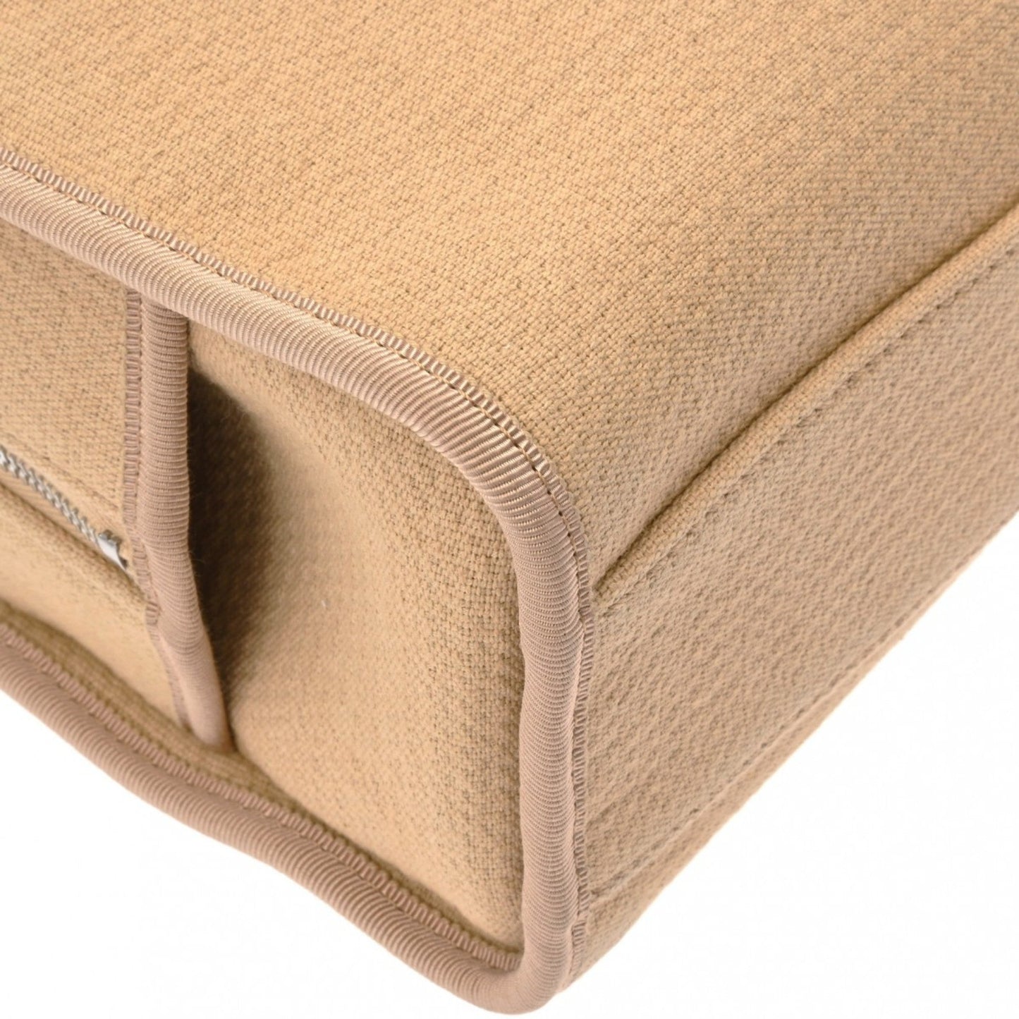 Chanel Beige Canvas Handbag