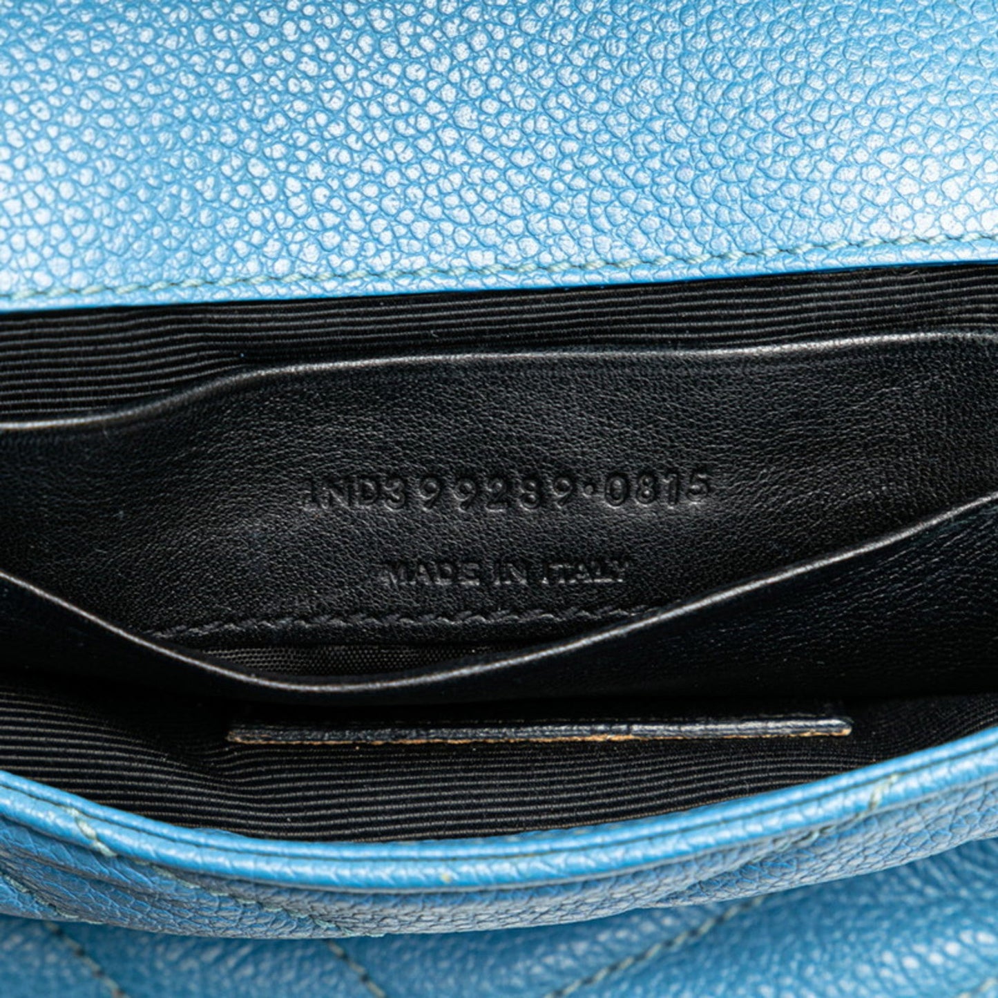 Saint Laurent Blue Leather Shoulder Bag