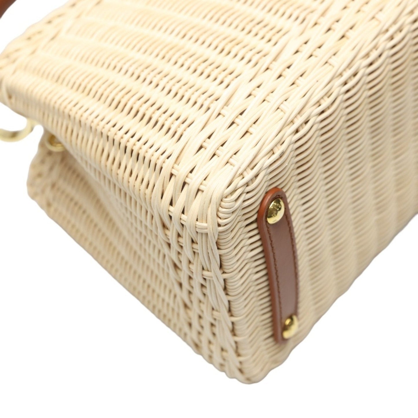 Louis Vuitton Beige Brown Leather Shoulder Bag