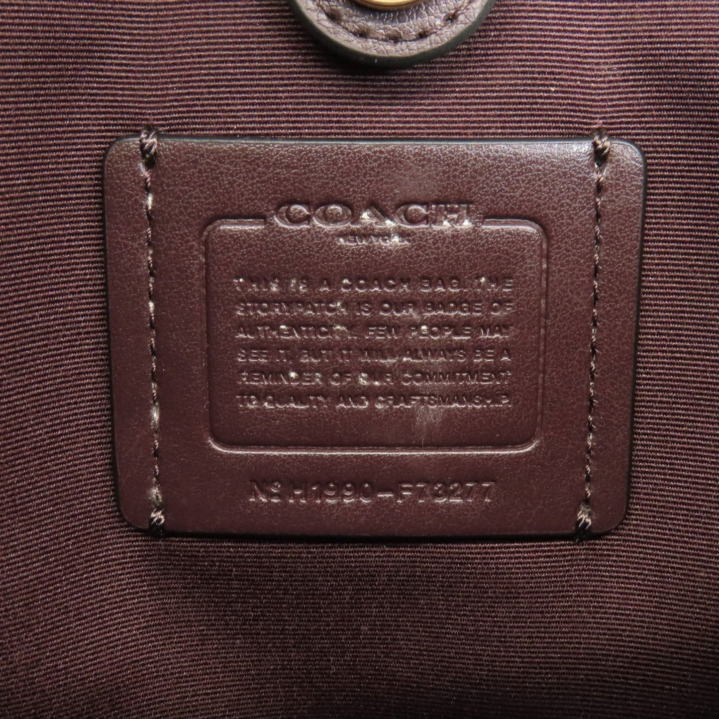 Coach Black Leather Handbag
