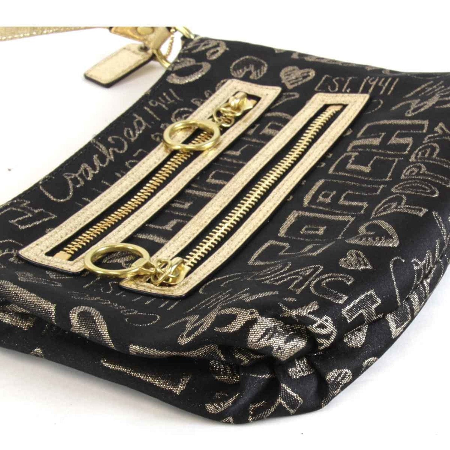 Coach Black Canvas Shoulder Bag