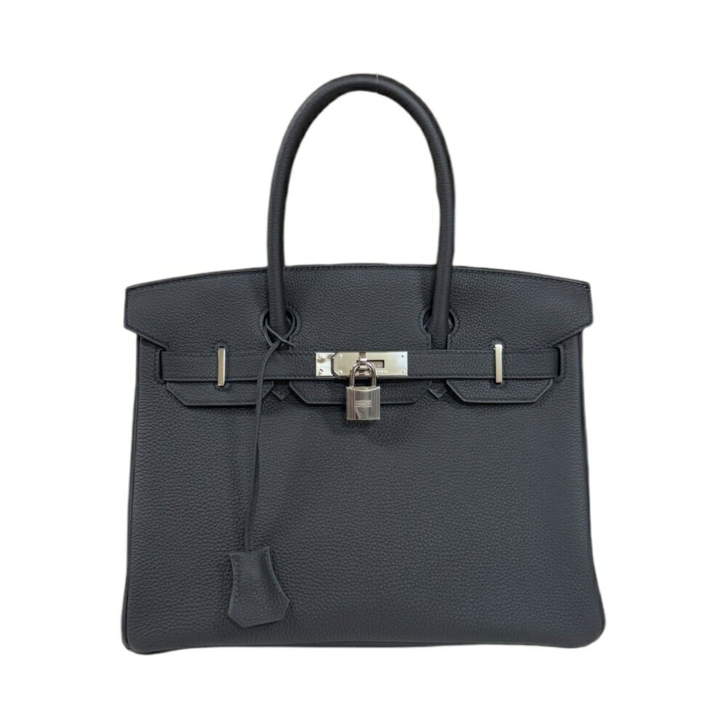 Hermes Birkin Black Leather Handbag
