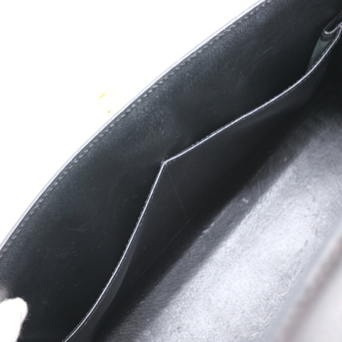 Hermes Black Box Calf Leather Handbag