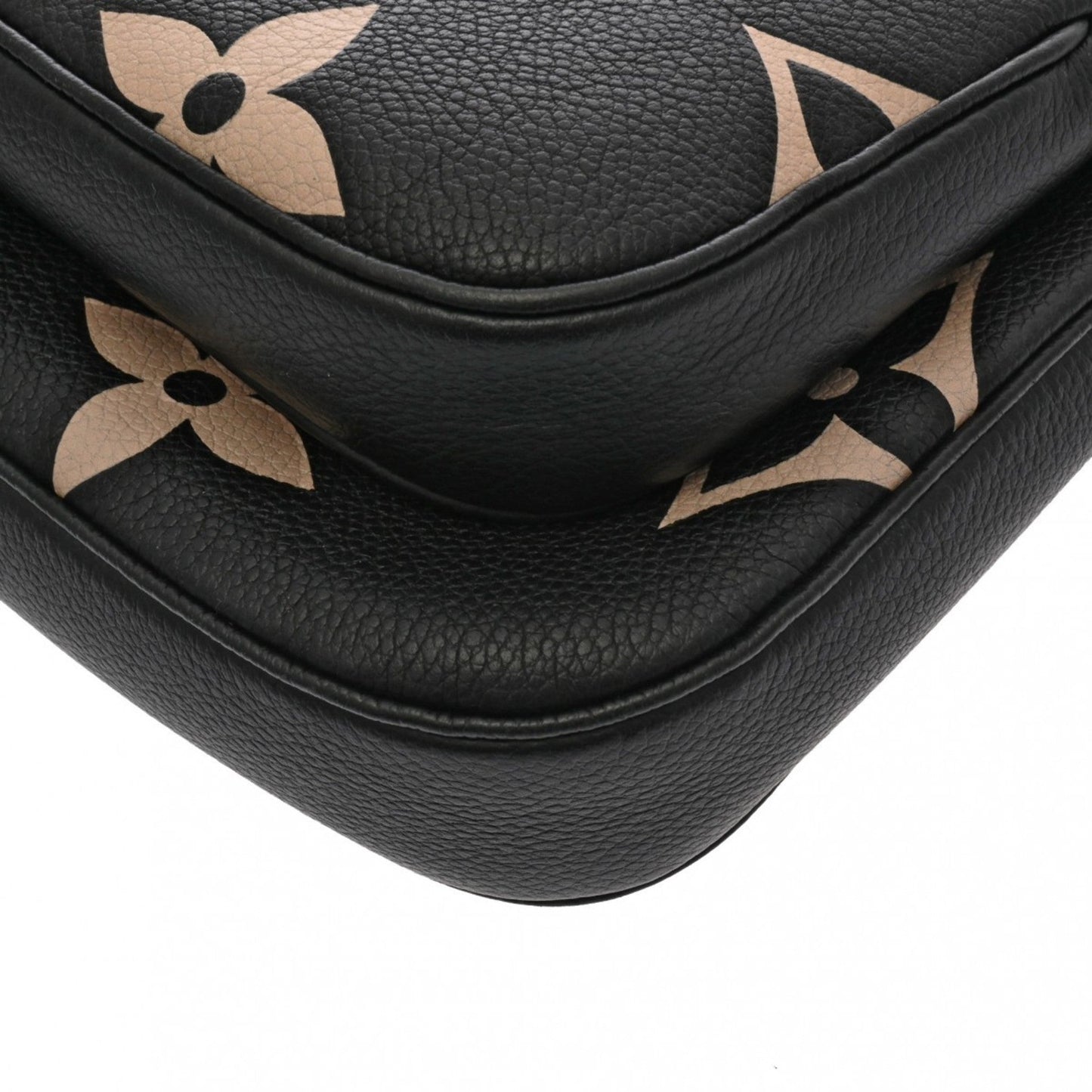 Louis Vuitton Beige Black Monogram Empreinte Pochette Pouch Shoulder Bag