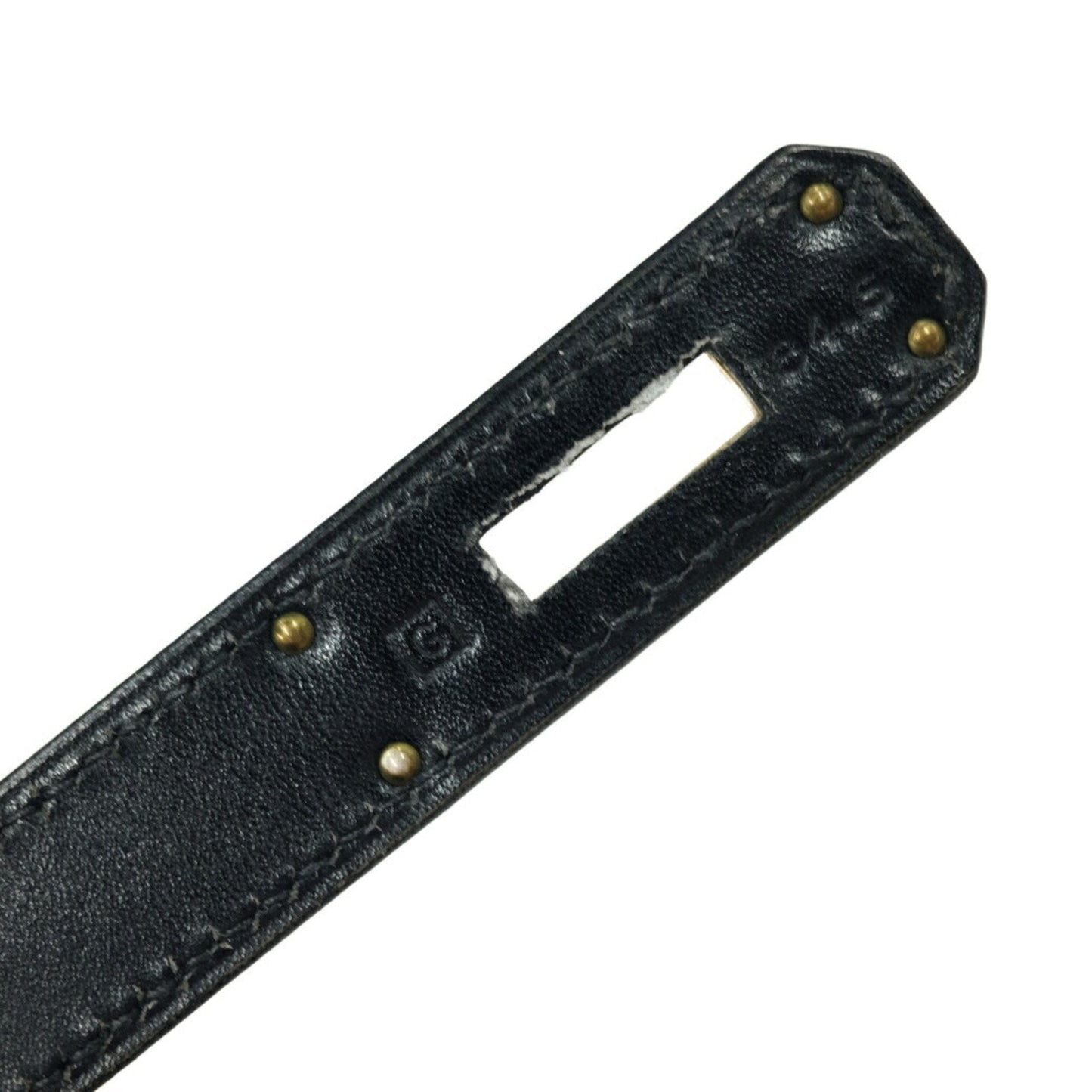 Hermes Black Box Calf Leather Handbag