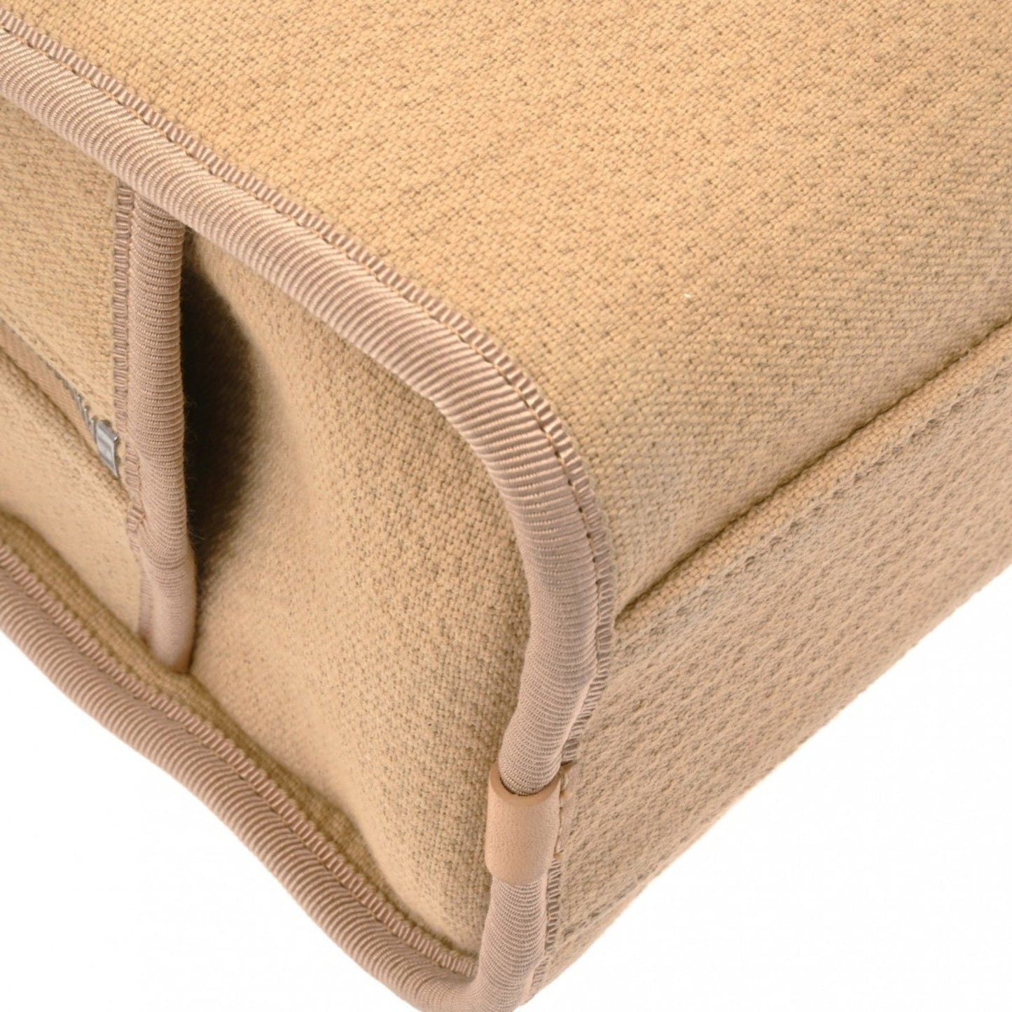 Chanel Beige Canvas Handbag