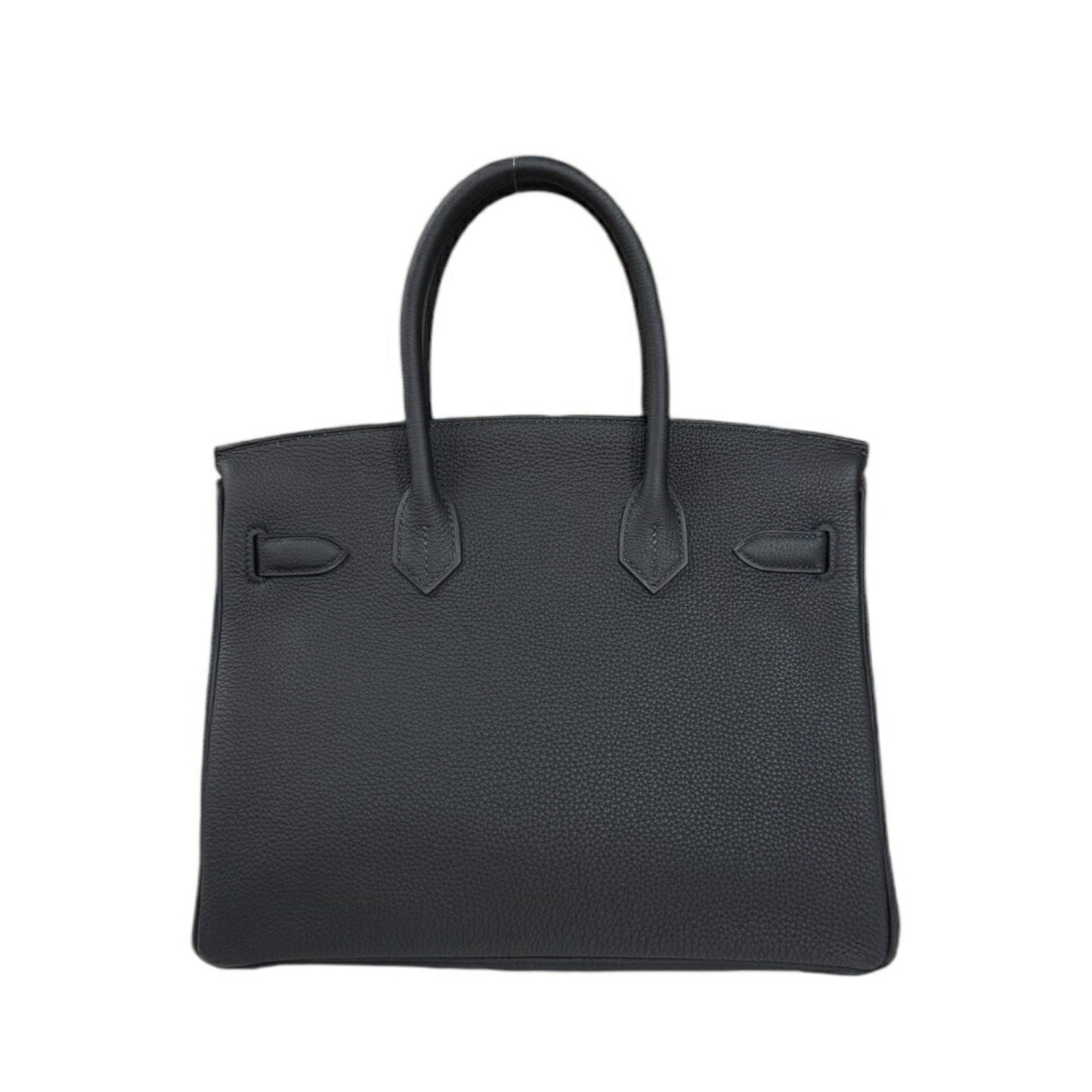 Hermes Birkin Black Leather Handbag