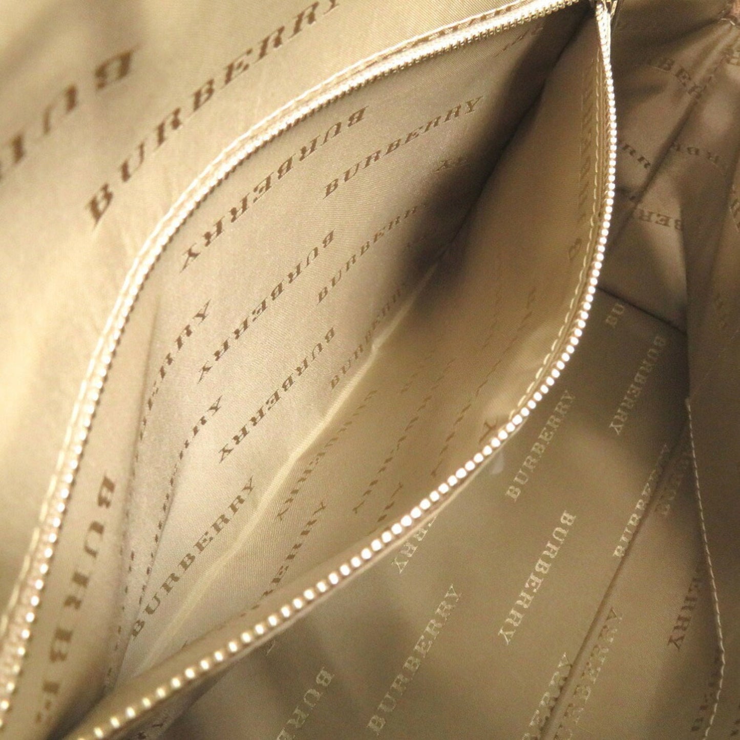 Burberry Beige Canvas Leather Handbag