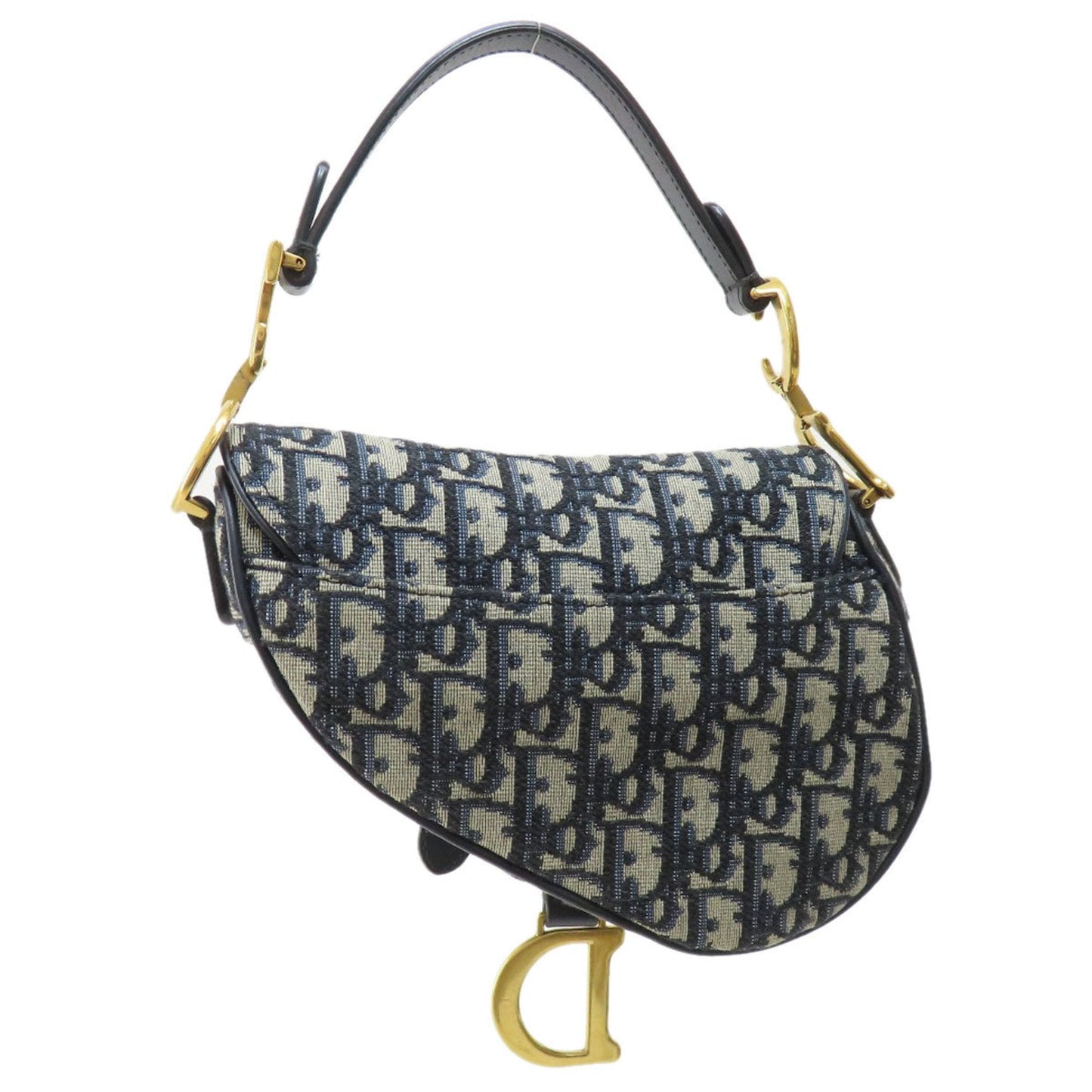 Christian Dior Navy Canvas Handbag