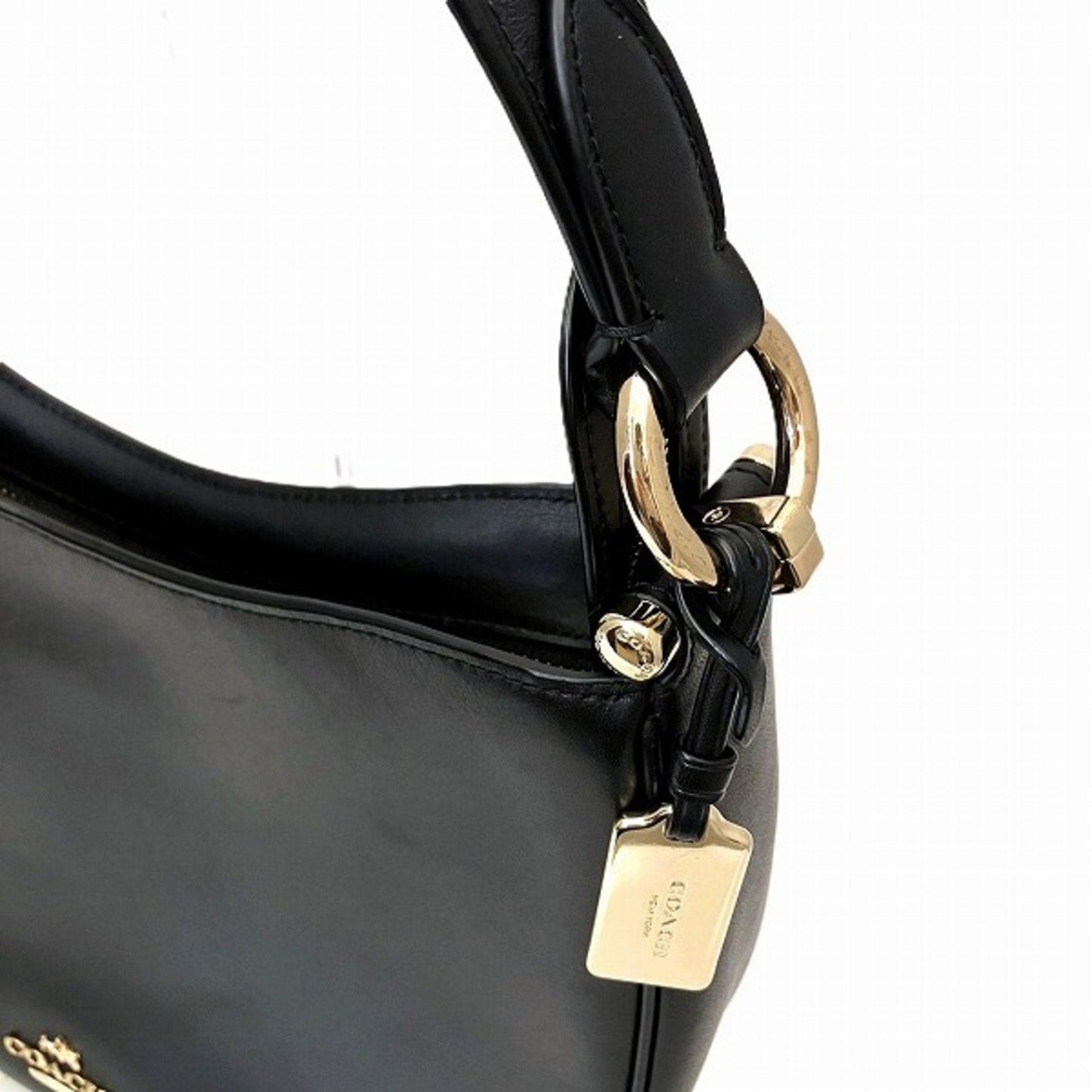 Coach Black Leather Handbag Shoulder Bag