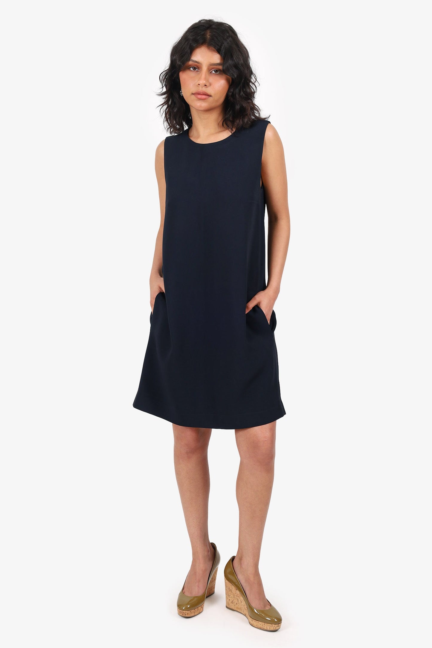 'SMaxmara Black Shift Dress Estimated Size S