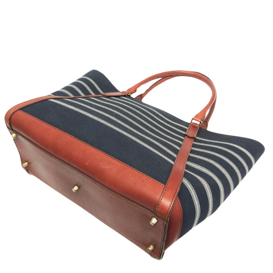 Coach Navy Canvas Tote Bag