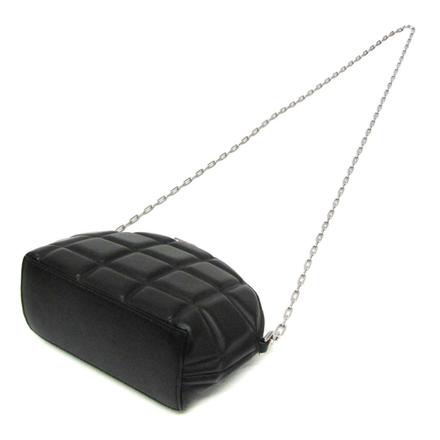 Bottega Veneta Padded Black Leather Shoulder Bag