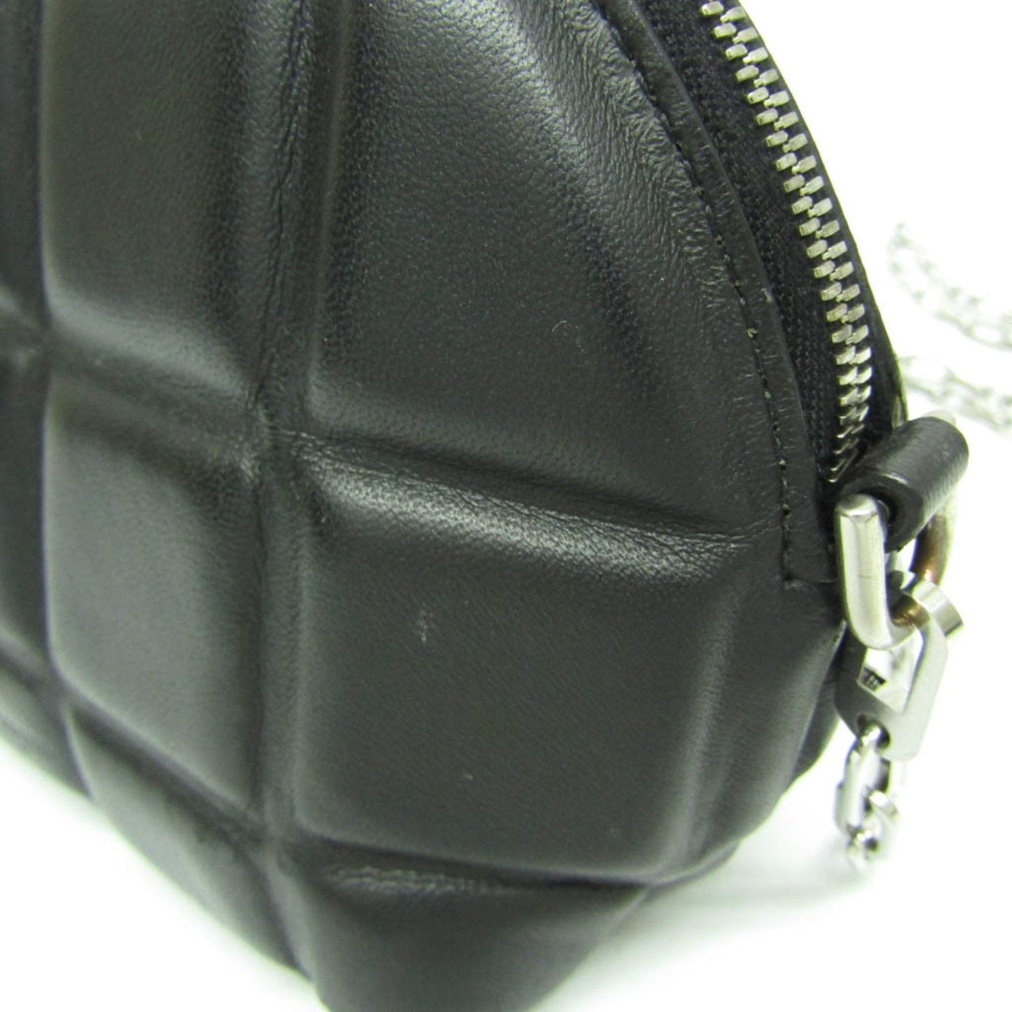 Bottega Veneta Padded Black Leather Shoulder Bag