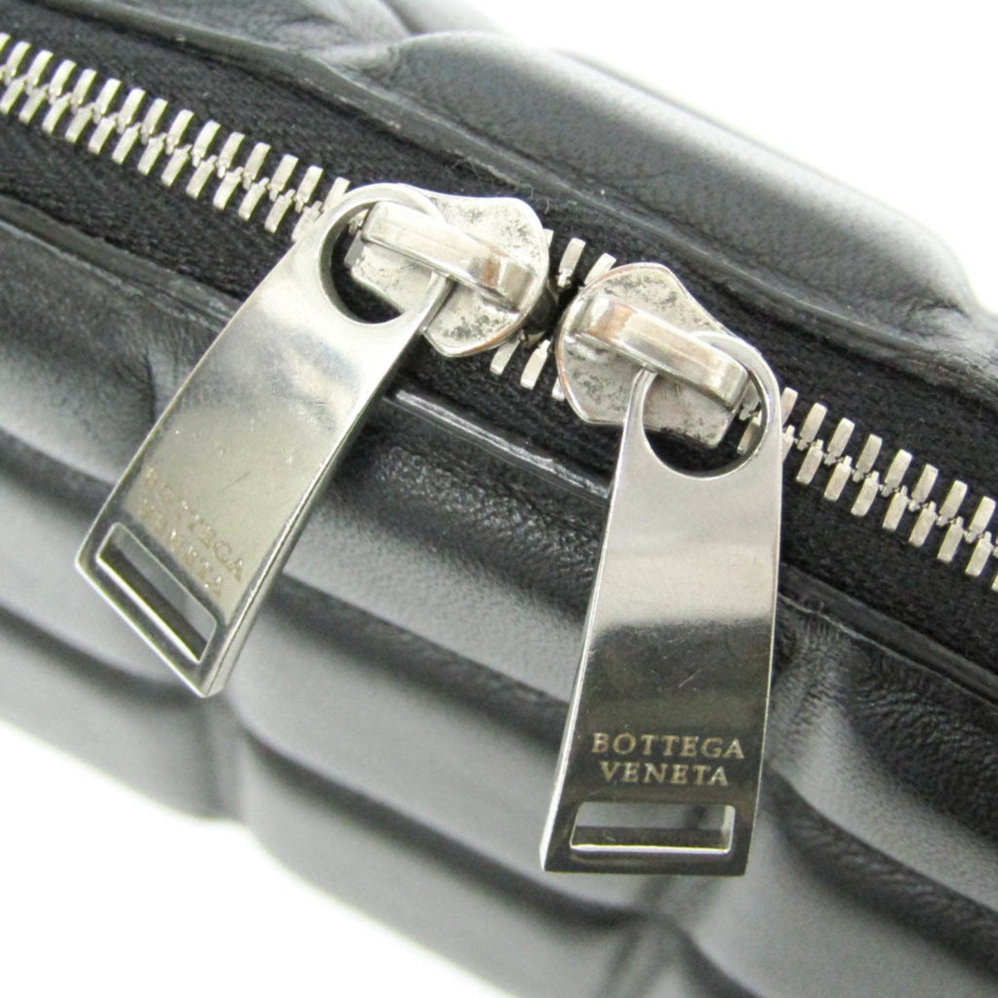 Bottega Veneta Padded Black Leather Shoulder Bag