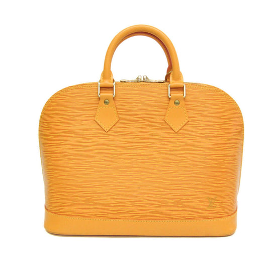 Louis Vuitton Alma Yellow Leather Handbag