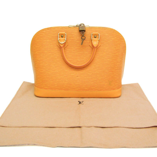 Louis Vuitton Alma Yellow Leather Handbag