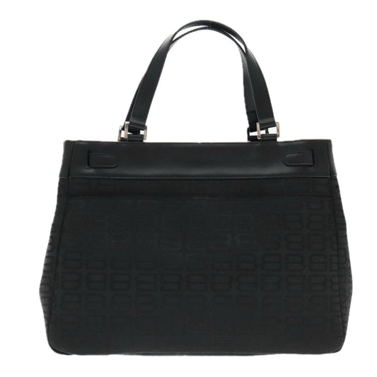 Balenciaga Bb Logo Black Canvas Tote Bag