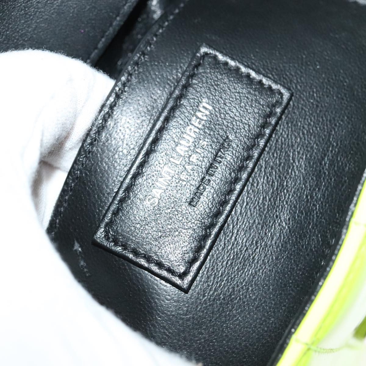 Saint Laurent Vicky Green Patent Leather Shoulder Bag