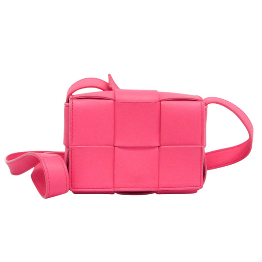 Bottega Veneta Cassette Pink Leather Shoulder Bag