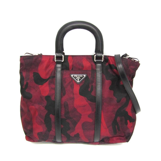 Prada -- Red Leather Shoulder Bag