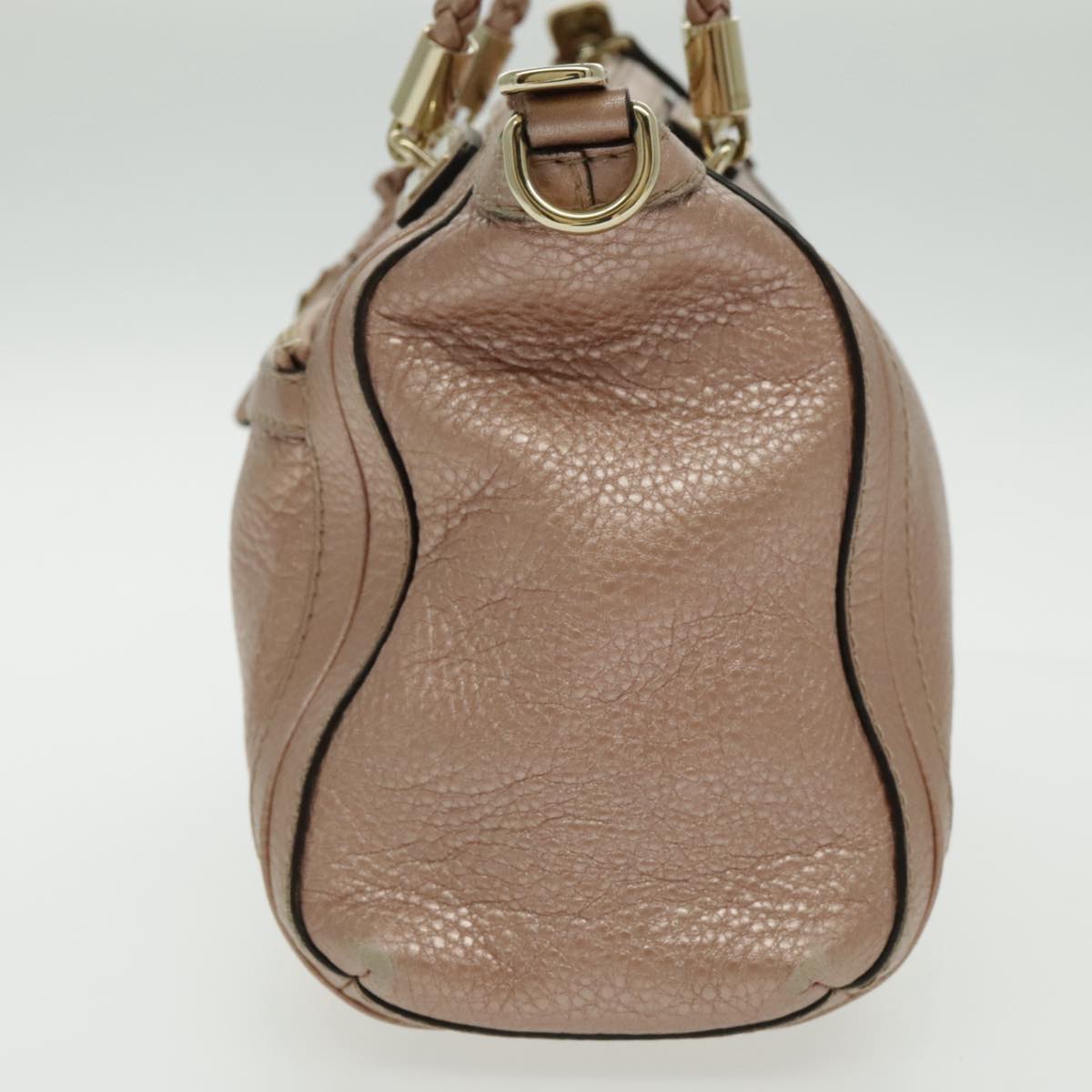 Gucci Bamboo Pink Leather Handbag