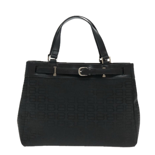 Balenciaga Bb Logo Black Canvas Tote Bag