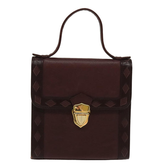 Saint Laurent Burgundy Leather Handbag