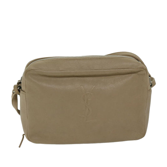 Saint Laurent Lou Beige Leather Shoulder Bag