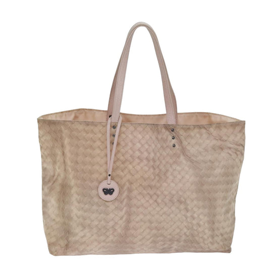 Bottega Veneta Intreccio Mirage Beige Synthetic Tote Bag
