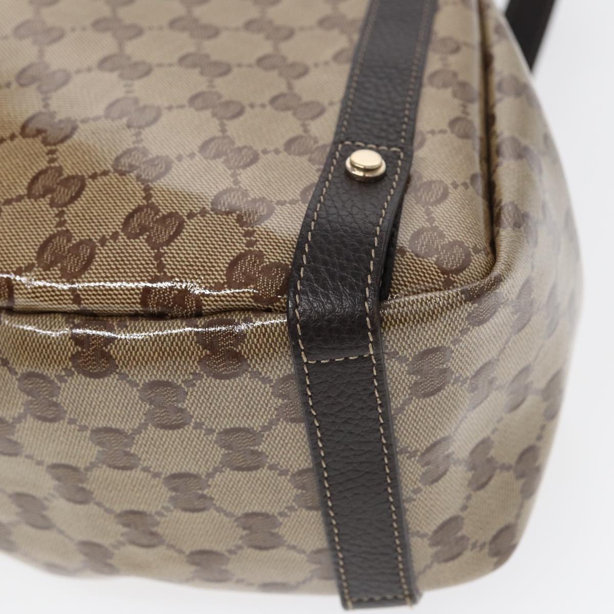 Gucci Abbey Beige Canvas Tote Bag