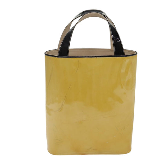 Chanel Beige Patent Leather Handbag