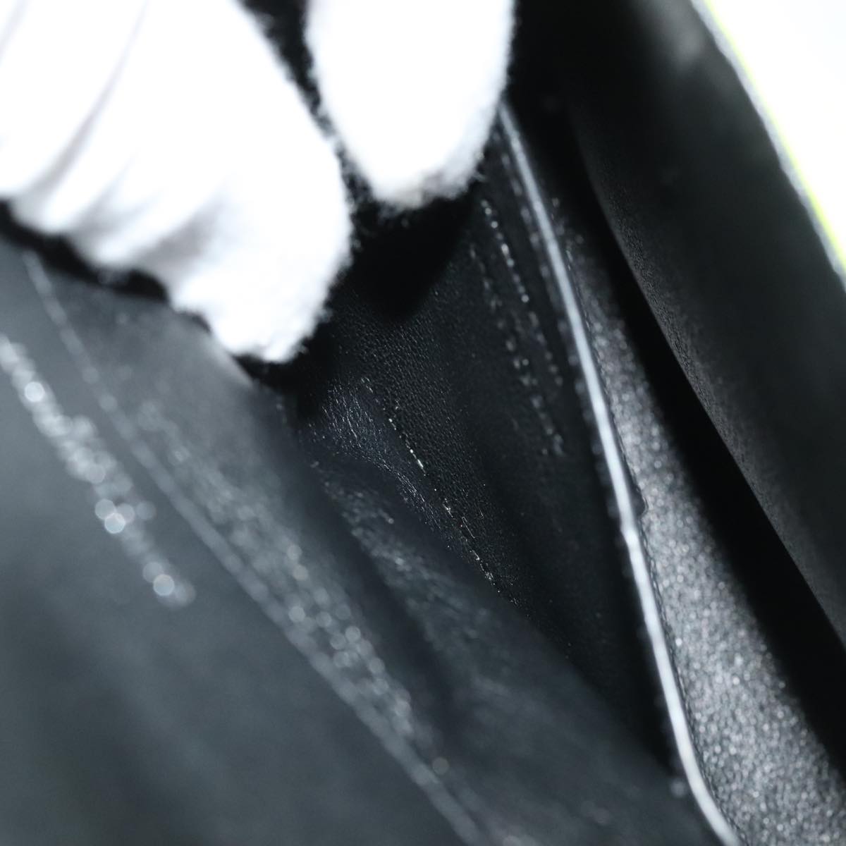 Saint Laurent Vicky Green Patent Leather Shoulder Bag