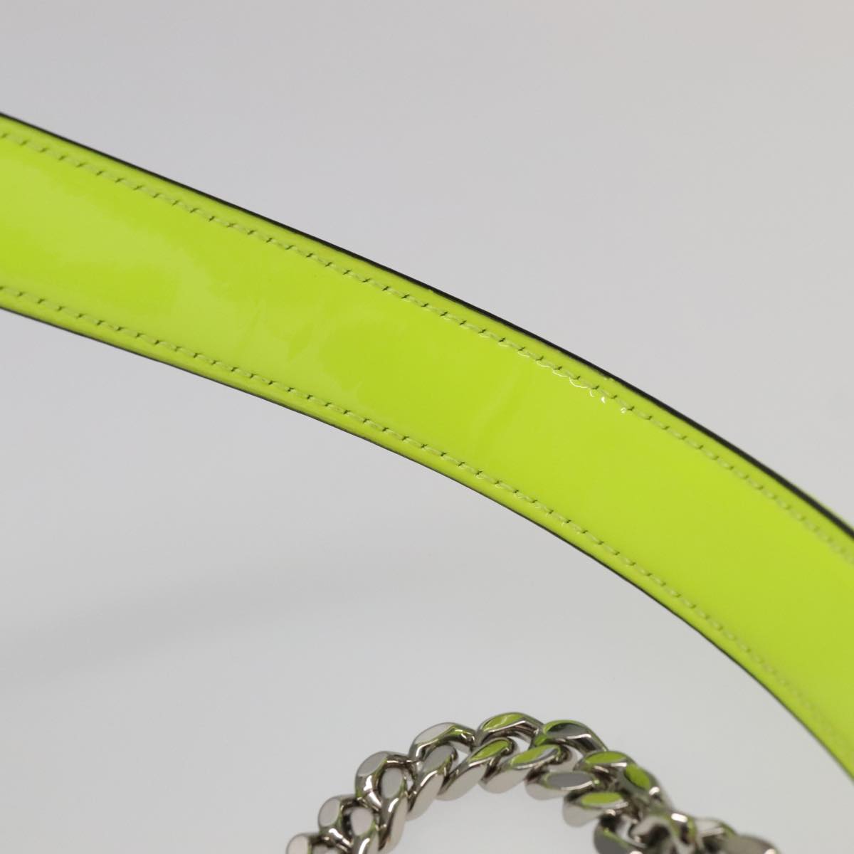 Saint Laurent Vicky Green Patent Leather Shoulder Bag