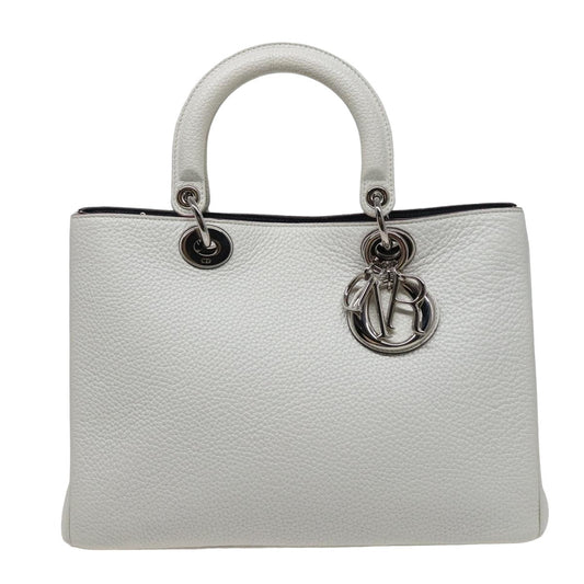 Dior Diorissimo White Leather Handbag