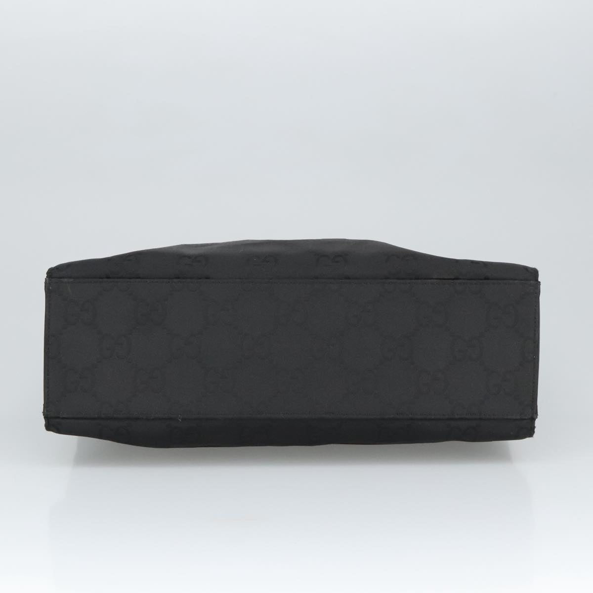 Gucci Bamboo Black Canvas Tote Bag