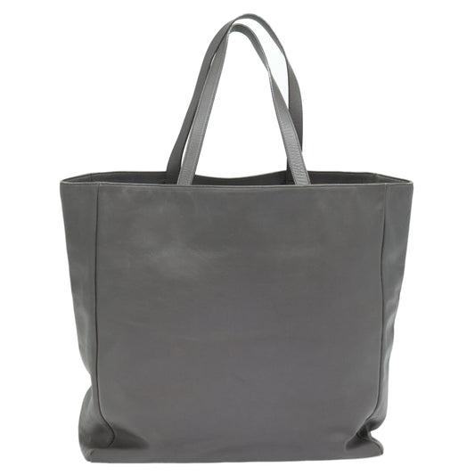 Saint Laurent Reversible Grey Leather Tote Bag