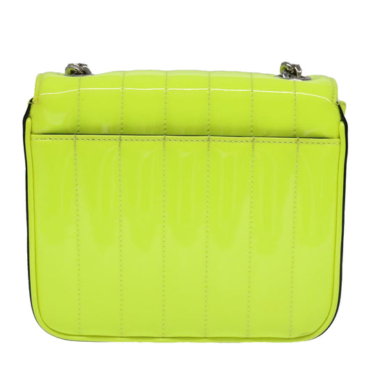 Saint Laurent Vicky Green Patent Leather Shoulder Bag