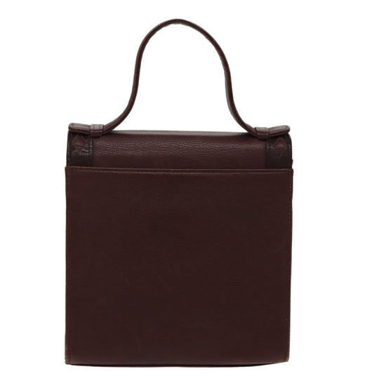 Saint Laurent Burgundy Leather Handbag